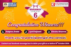 Giveaway 6 Winners